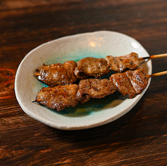 鶏ハツにんにく醤油串