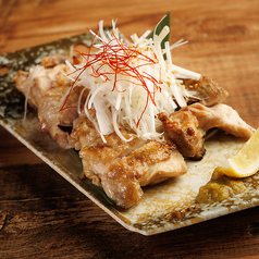 地鶏とネギの塩焼き ~柚子胡椒添え~