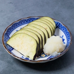 泉州水なすのお刺身 ~すだちおろし醤油~