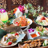 アジアン創作料理をオシャレ空間で堪能♪