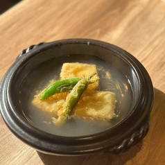 クリームチーズと餅の揚げ出し