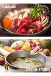 しゃぶしゃぶ・すき焼きをご用意！グランドメニューしゃぶしゃぶは二色鍋♪お出汁を選べます！