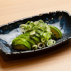 葱とアボカドと大白胡麻油