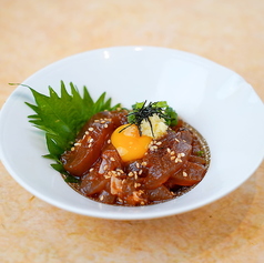 戻りカツオのユッケ
