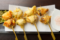 逸品料理も豊富★魚串の天ぷらや野菜の串揚げなど串料理も人気！