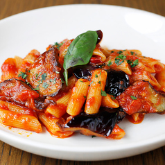 揚げなすのペンネ “アラビアータ”