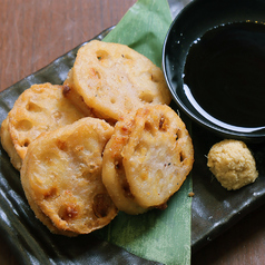 れんこんの挟み揚げ