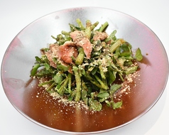 たたきラムとクレソン山葵香るソース