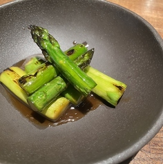 極太アスパラ焼き～行者にんにく醤油～