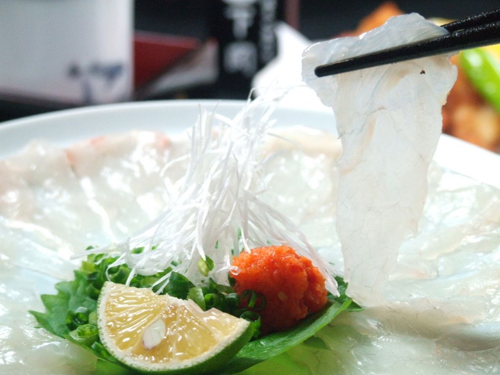 透き通るほど薄いてっさ。まずはこれですね！