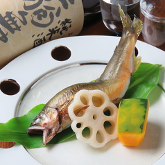 天然 鮎塩焼き
