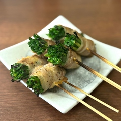 国産豚のニラ豚巻き