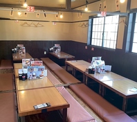 大型宴会が可能な掘りごたつ式のお座敷完備