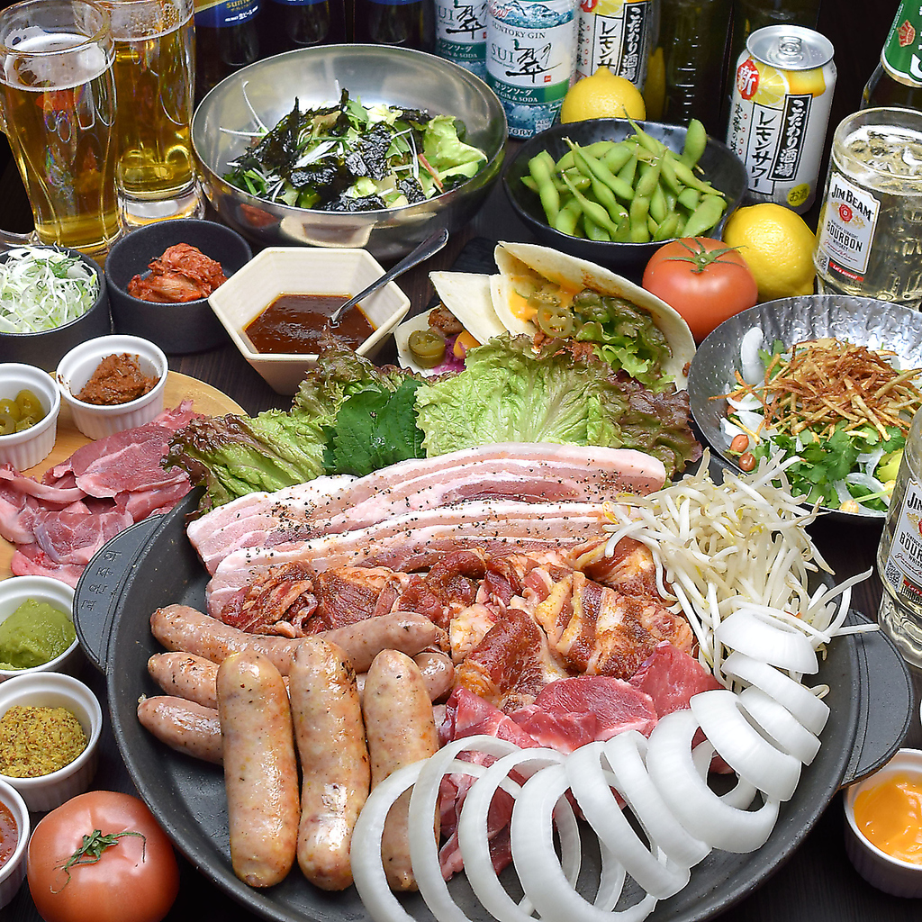 神コスパ、神満足のサムギョプサル食べ飲み放題☆