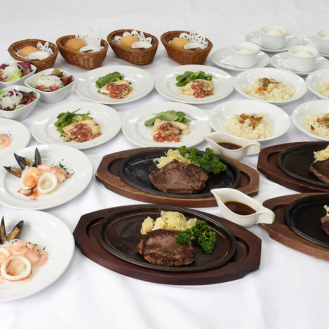 豪華♪国産牛ヒレステーキコース【2H飲み放題付】6,000円