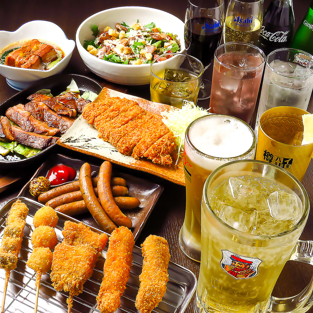 火～木曜は単品飲み放題がお得！生ビール付き120分をリーズナブルに楽しみ、仕事の疲れを癒して。