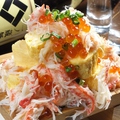 料理メニュー写真&nbsp;【二丁目酒場名物】蟹ぶっかけ出汁巻き玉子いくらがけ
