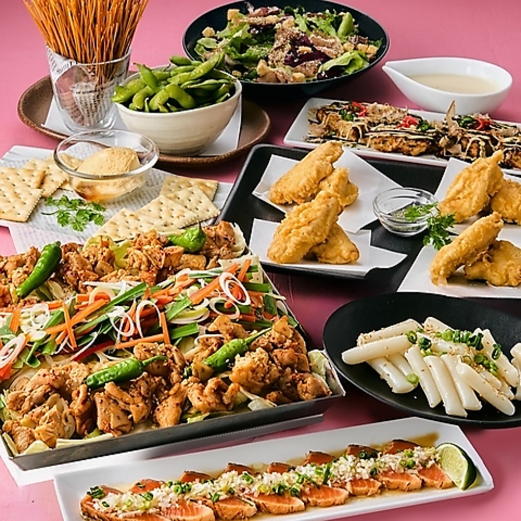 【2時間飲放付】8品土間土間コースは自慢の料理を堪能できるお得なコース♪飲み放題は生ビールもOK！