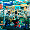 タイ屋台の雰囲気をそのまま楽しんでいただけるカウンター席です