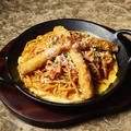 料理メニュー写真&nbsp;鉄板焼きナポリタン＆エビフライ