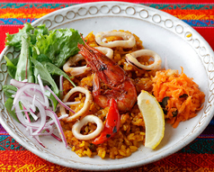 海の幸のパエリータ