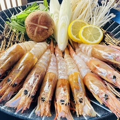 米と魚とのコース写真