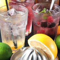 充実のドリンクの種類！飲み放題もご用意【要予約】