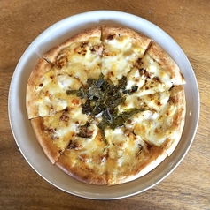 照り焼きチキンのピザ