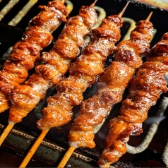 【炭火焼き鳥】とり皮串