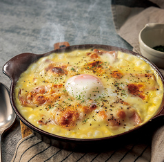 とろけるたまごとベーコンのカルボナーラ風ドリア