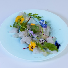 本日の鮮魚のカルパッチョサラダ