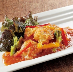 マルシェの海老チリ