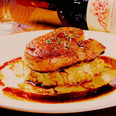 フォアグラのソテー焼きリゾット添え