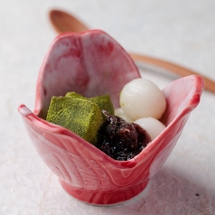 抹茶わらびぜんざい