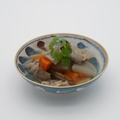 モツと根菜の塩煮込み/えだまめペペロン ピリ辛