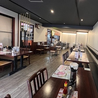 【居心地の良い空間】テーブル席でゆったりお食事♪