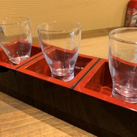 様々なお酒を楽しみたいお客様に人気「日本酒飲み比べ」