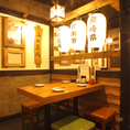 照明が温かな雰囲気を演出…。心地よい空間で、ゆったりお食事をお楽しみ下さい♪女子会にもGOOD★