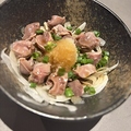 料理メニュー写真&nbsp;薄切り砂肝のおろしポン酢