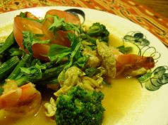 チャアスパラガス（アスパラガスと海老炒め）Stir-fried asparagus and shrimp