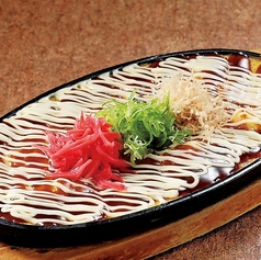 海鮮山芋鉄板 ～お好み焼き風～