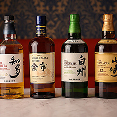 ビール、ウイスキー、焼酎など豊富なこだわりの品揃え！