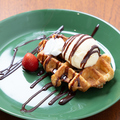 料理メニュー写真&nbsp;ワッフル　チョコ