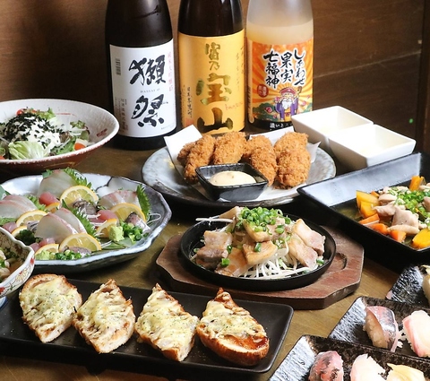 山口駅徒歩5分の人気居酒屋！豊富な居酒屋メニュー&個室席完備★