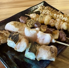焼き鳥5種盛り (塩・タレ)
