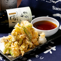 料理メニュー写真 季節の野菜天ぷら3種