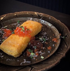 出汁巻き玉子いくらのせ