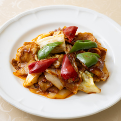 【本場・四川の味を追求したこだわりの】四川風回鍋肉1180円(税込)の写真