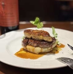 牛フィレ肉とフォアグラのロッシーニ風