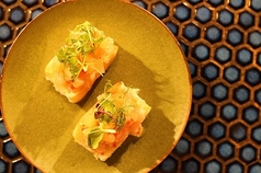 甘海老のブルスケッタ パイナップルソース(1piece)